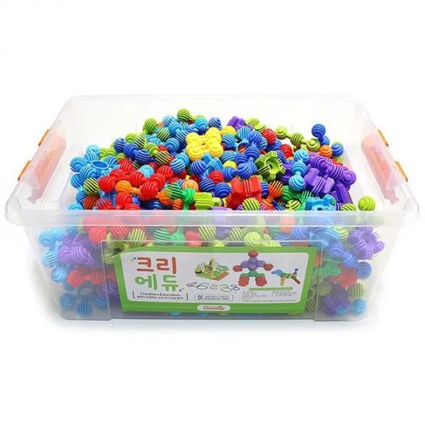 캐스B 크리에듀 멀티 눈송이 연결블록 300PCS, 단일 색상