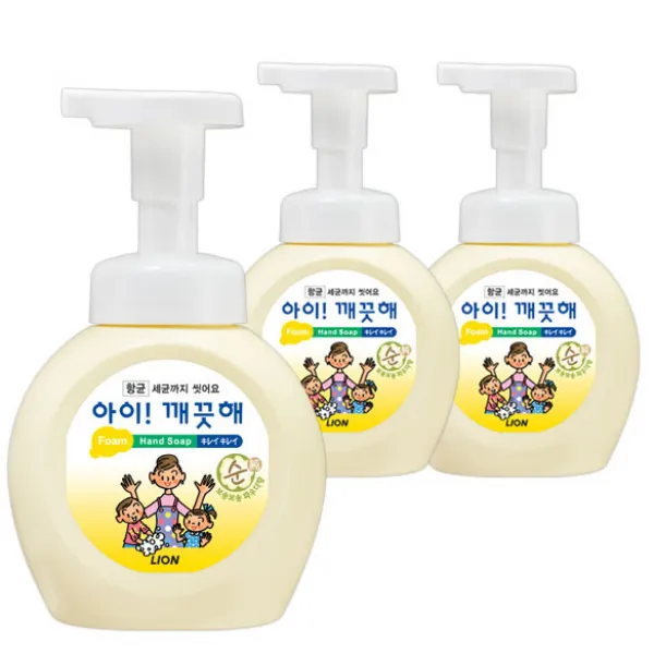 아이깨끗해 거품 핸드 솝 순 250ml 3개