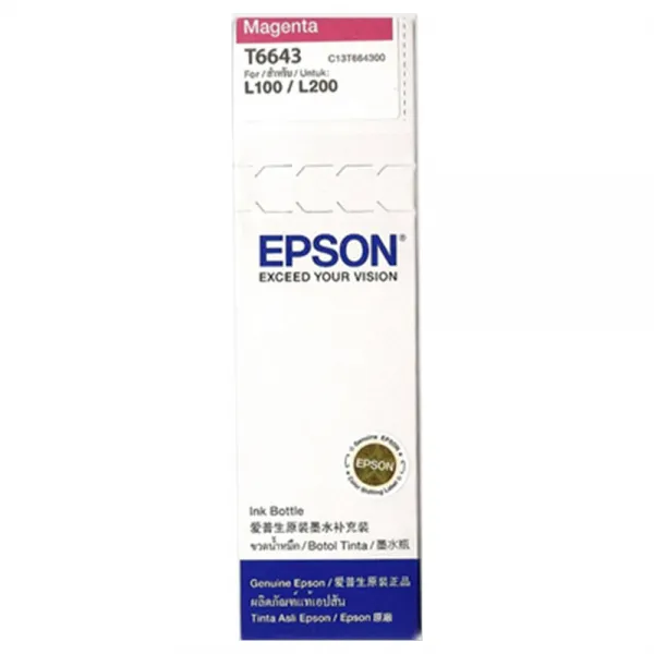 엡손 무한정품잉크 T664300 Epson L100용 진홍, 단일 색상, 1