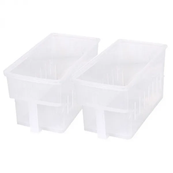 창신리빙 손잡이 오픈 저안트레이 1호 2p, 투명