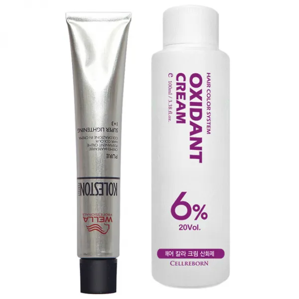 웰라 뉴콜레스톤 퍼펙트 퓨어컬러 염색제 80g + 산화제 100ml, 애쉬그레이 14/11, 1세트