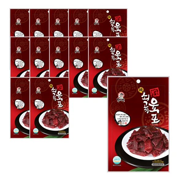 홍대감 순쇠고기 육포, 30g, 13개