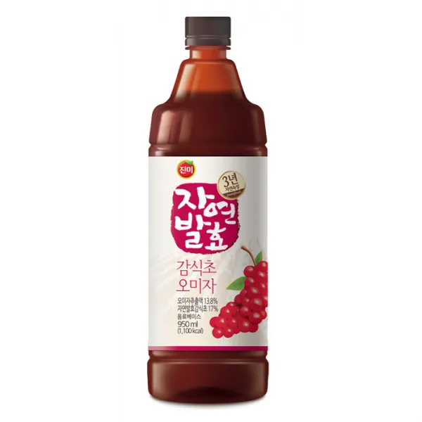 진미식품 진미 3년숙성 자연발효 감식초 오미자 950ml, 1개