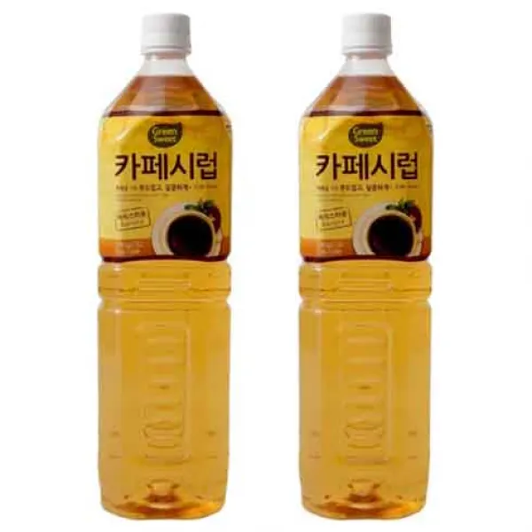 그린스위트 카페시럽, 1.5L, 2개