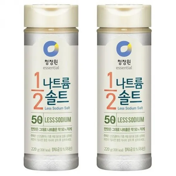 청정원 1/2 나트륨 솔트, 220g, 2개