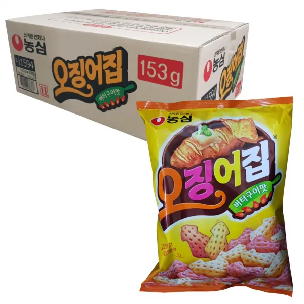 농심 오징어집, 153g, 8개입