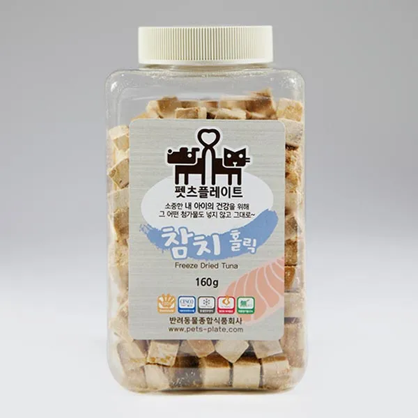 펫츠플레이트 반려동물 동결건조 간식, 참치 홀릭맛, 1개