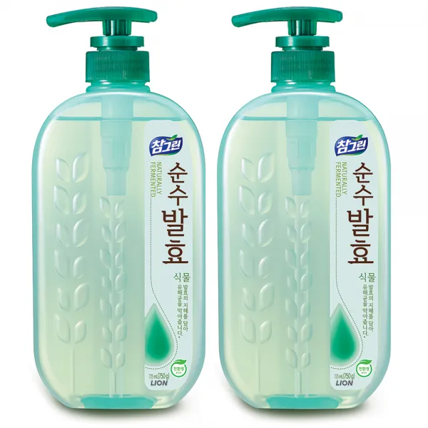 참그린 순수발효 식물 주방세제 725ml, 2개