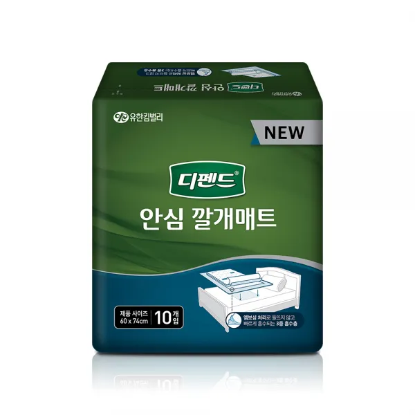 디펜드 안심 깔개매트 남녀공용 60 X 74 Cm 10개입 1팩