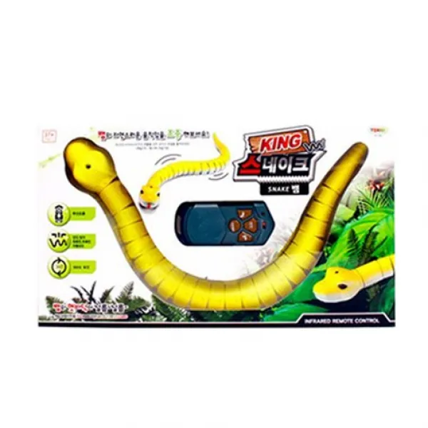 Toy Venture 토키즈 비틀 어린이 RC 완구 뱀, 옐로우