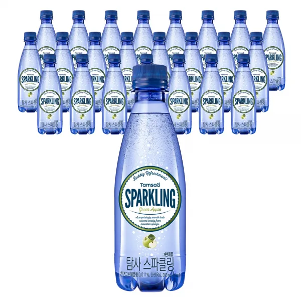 탐사 스파클링 그린애플 탄산음료 350ml 24개입