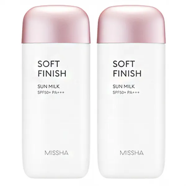 미샤 올 어라운드 세이프 블록 소프트 피니쉬 선밀크 SPF50+/PA+++, 2개