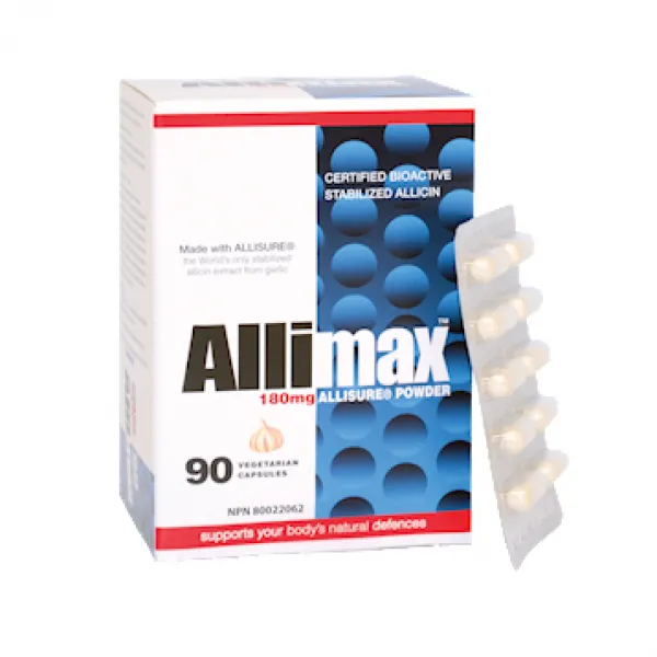 알리맥스 알리신 180mg 파우더 무설탕 베지테리안 캡슐, 90개입, 1개