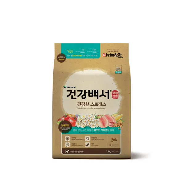 카길 건강백서 전연령 생선 건강한 스트레스 반려견 사료, 3.9kg, 1개