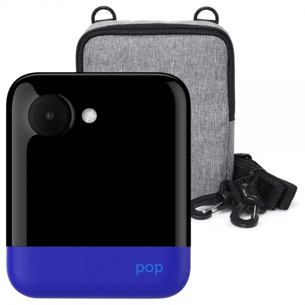 폴라로이드 POP 즉석카메라 모바일 프린터 + 전용 소프트케이스 Gray, POP (Blue), 1세트