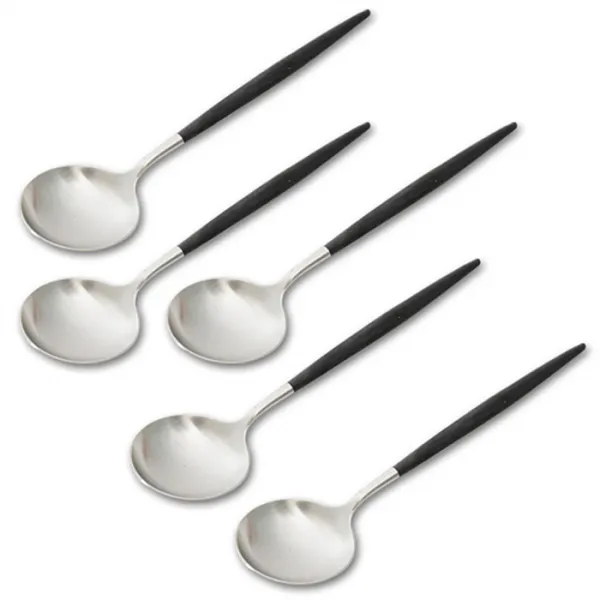 큐티폴 고아 디너스푼, 블랙, 5개