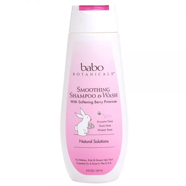바보보타니컬스 스무딩 샴푸 & 워시 올인원클렌저 소프트닝 베리 프림로즈, 237ml, 1개