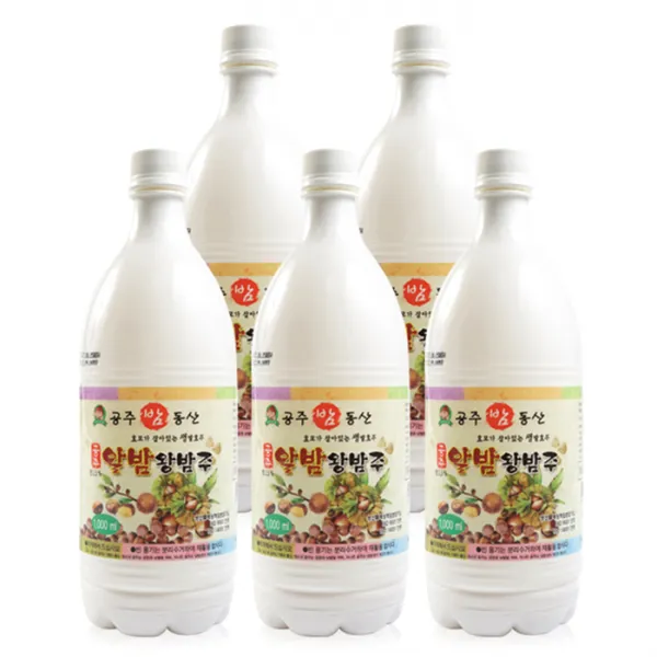 사곡양조원 공주 알밤 왕밤주 1000mlX5병 도수6%, 단품