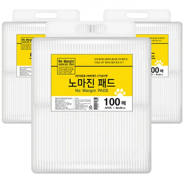 노마진 반려견 배변패드 100매입, 3개
