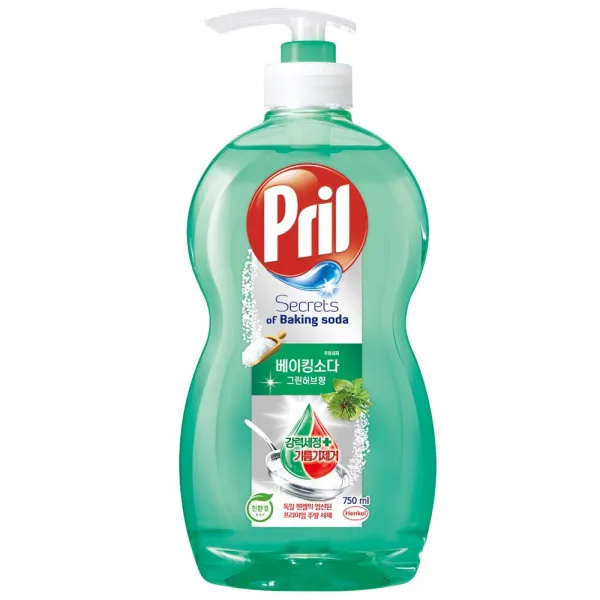 프릴 시크릿 오브 베이킹소다 주방세제 그린허브 향, 750ml, 1개