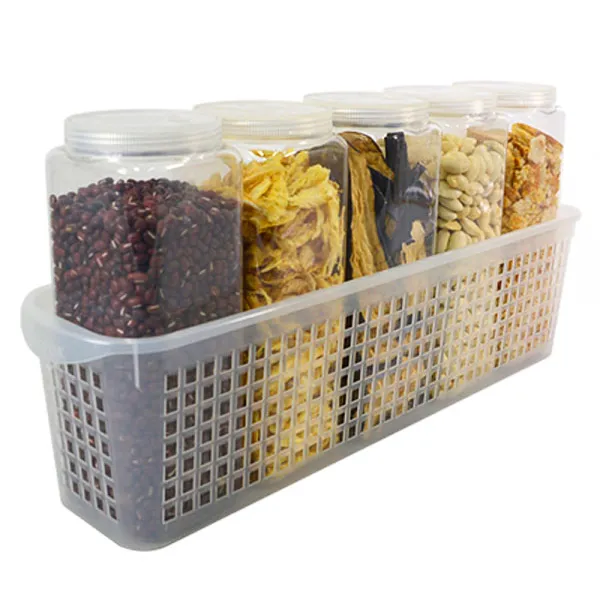 실리쿡 사각 롱트레이 소 세트, 1세트, 사각 1호 5p + 롱트레이 소