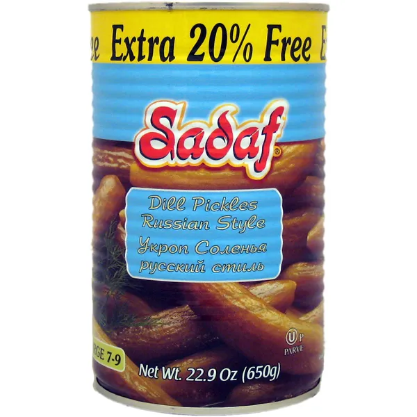 Sadaf 딜 피클 러시안 스타일 L(7-9), 650g, 1개