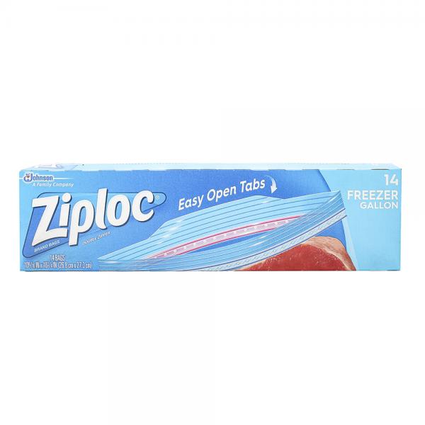 Ziploc 프리저 갤런 지퍼백, 14개입, 1개