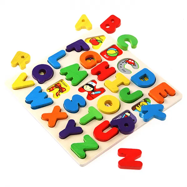 토도리브로 알파벳 입체 판퍼즐 Woodentoy B 1개 25피스