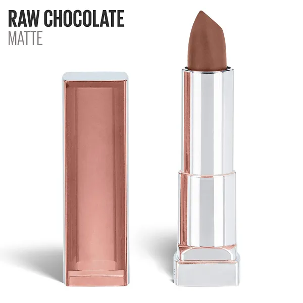 메이블린 컬러 센세이셔널 매트 립스틱, RAW CHOCOLATE, 1개
