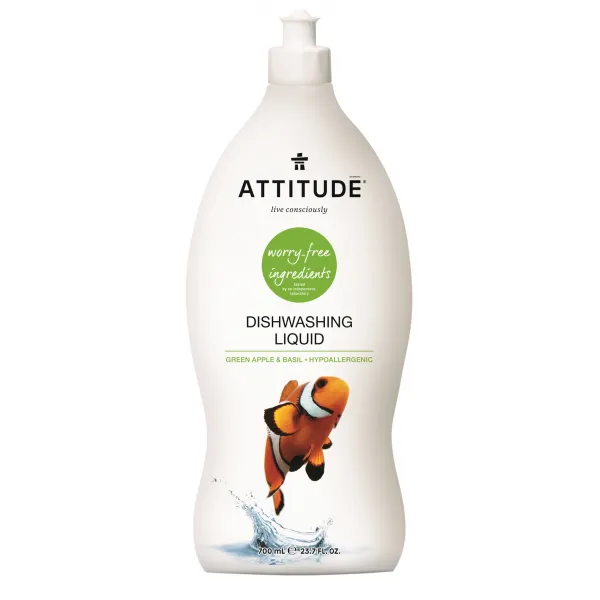 Attitude 주방세제 그린애플 앤 바질 향, 700ml, 1개