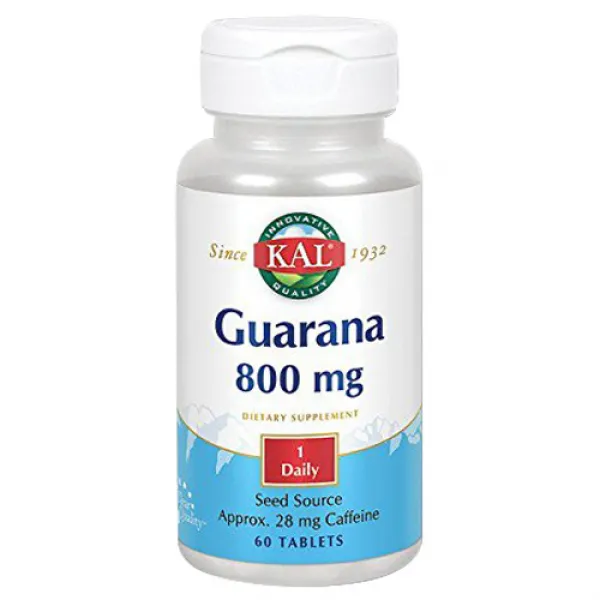 Kal 과라나 800mg 타블렛, 60개입, 1개