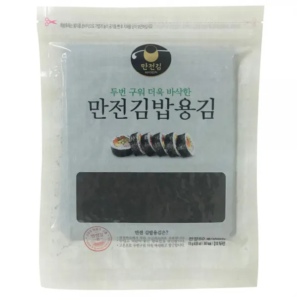 만전김 두번구운 김밥용 김, 115g, 1개