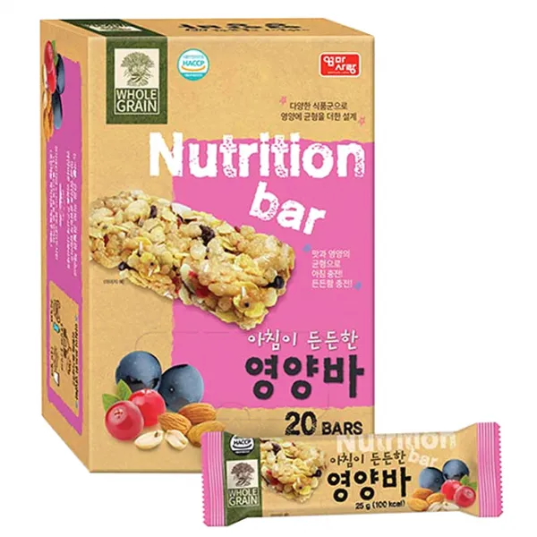 엄마사랑 아침이 든든한 시리얼 영양바 25g 20개입