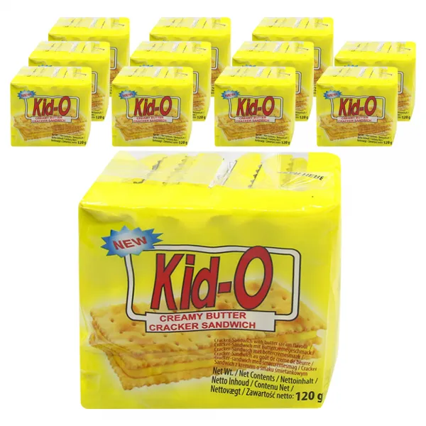 키드오 크리미버터 크래커 샌드위치 120g 12개