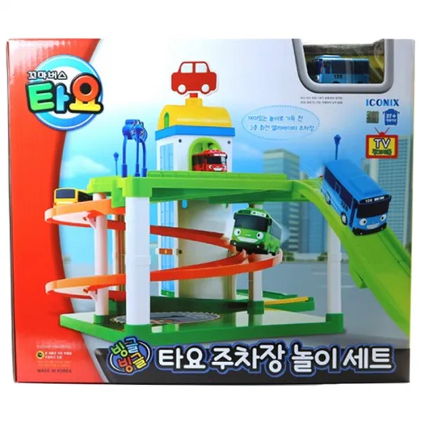 빙글빙글 타요 주차장 놀이세트 자동차트랙완구, 본상품선택