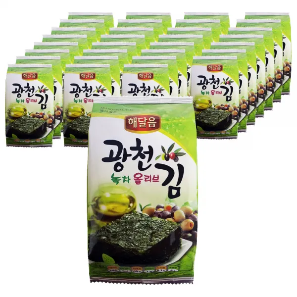 해달음 광천 녹차올리브 도시락김 4g 32개입
