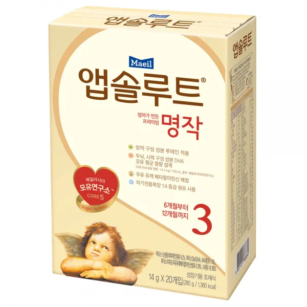 앱솔루트 엄마가 만든 프리미엄 명작 스틱분유 3단계, 20개입, 1개