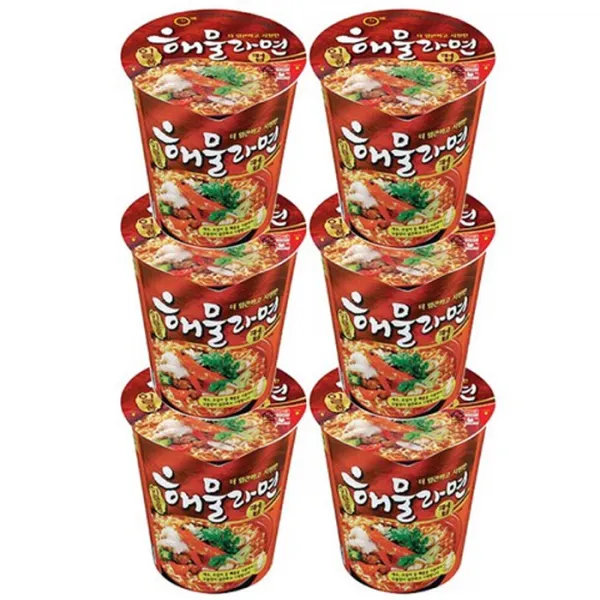 팔도 일품 해물라면 컵라면 6개
