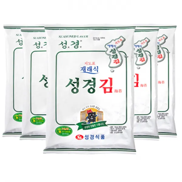 성경식품 지도표 재래식 성경김 30g 5개입