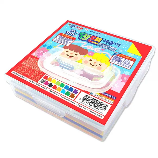 종이나라 10000 양면 색종이 300p + 케이스, 30색, 1개
