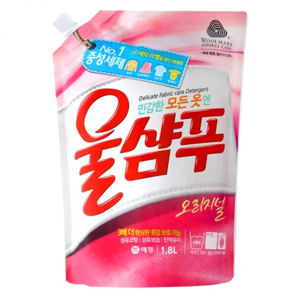 울샴푸 오리지널 울세제 리필, 1.8L, 1개