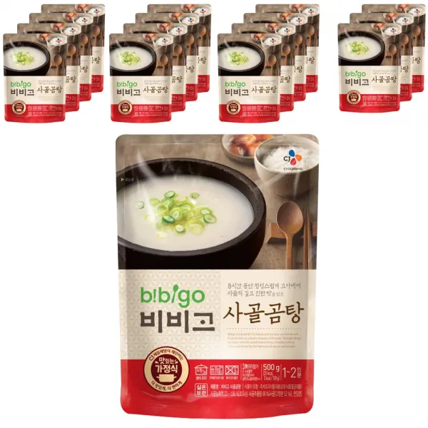 비비고 사골곰탕, 500g, 16개