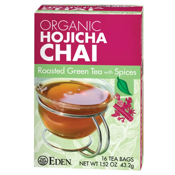 Eden Foods 호지차 차이 로스티드 그린 티, 43.2g, 1개