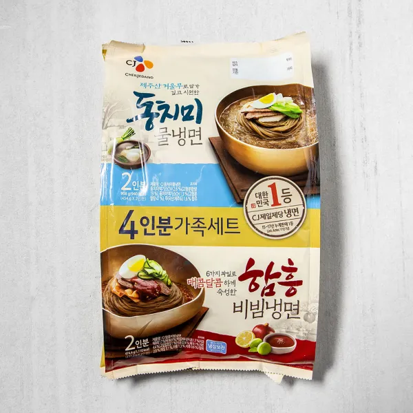 CJ제일제당 동치미 물냉면 2인분 908g + 함흥비빔냉면 474.4g, 1세트