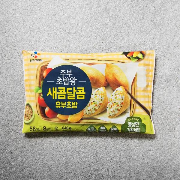 Cj 주부초밥왕 새콤달콤 유부초밥 640g 1개