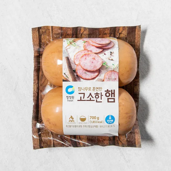 청정원 참나무로 훈연한 고소한 햄 350g 2개입