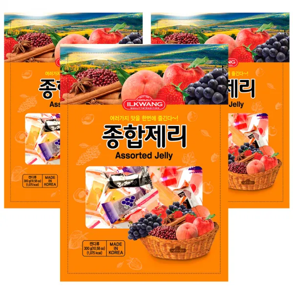 일광제과 종합 제리 300g 3개