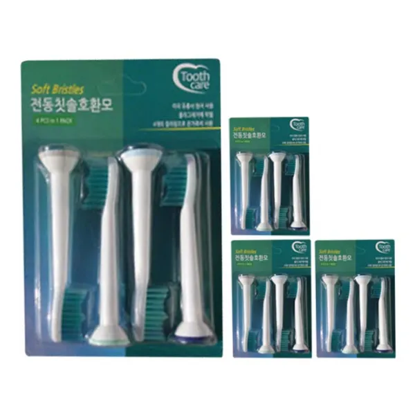 Toothcare 필립스 전동칫솔용 호환칫솔모 성인용, 단일상품, 16개입