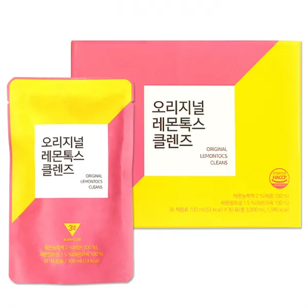 쓰리케어 오리지널 레몬톡스 클렌즈 주스, 100ml, 레몬톡스클렌즈 1박스