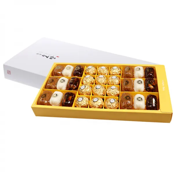 합격의 염원 수능선물세트 5호 땅콩엿 6p + 호박엿 6p + 생강엿 6p + 페레로로쉐 12p 1세트